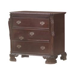 Heavy Carved Mahogany Chest of Drawers