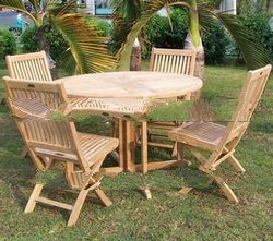 GFSET-009 Indonesia Outdoor Wooden Dining Table and Chair Set