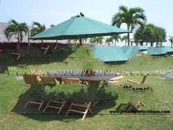Teak Garden / Outdoor Furniture Oval Ext. Table