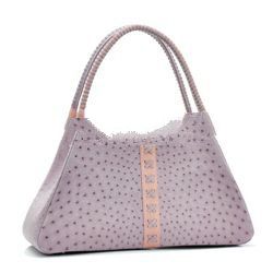 Genuine Ostrich Skin Handbag