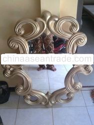 Gold antique craft mirror