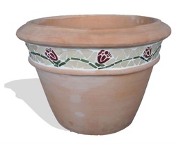 AAY new mosaic terracotta flower pot