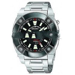 Seiko Mens Kinetic GMT Watch SUN005
