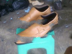 Handmade leather shoes