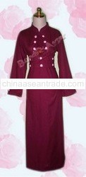 Abaya Syafina with Ribbon Embroidered Button or Shell Button