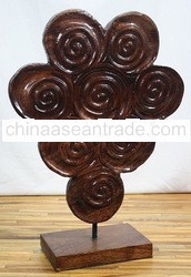 Wooden Deco Round Motif Coil