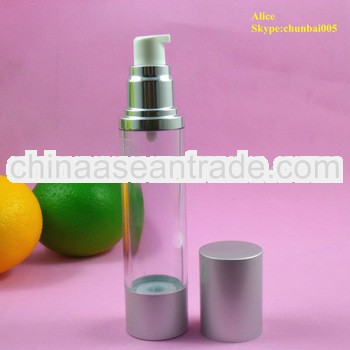 50ml cosmetic airless bottle for cream with pump sprayer