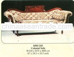 Colonial Sofa Mahogany Indoor Furniture