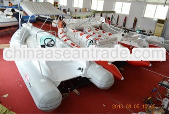 520cm 8 people inflatable RIB fiberglass pontoon boat