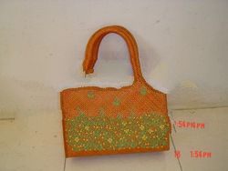 Natural Pandanus Bag With Embroidery