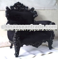 Antique French Furniture - Black Painted Furniture - Jepara Indoor Furniture