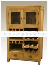 Wine Rack Cabinet made from Teak Wood for Bar or Pub Furniture