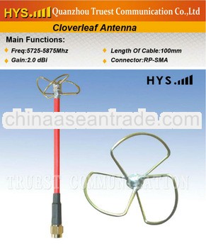 5.8 GHz clover leaf Antenna TCQZ-WZ-2-5800V-RG141-3