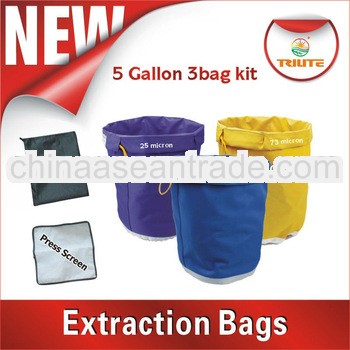 5 Gallon 3 Bags Kit Ice Hash Essense Extractor Bubble Bag
