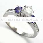 18k Gold Tanzanite Diamond Ring