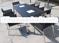 Terrano Chair & Chamaro Set in Black