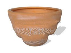 Indoor ceramic terracotta planter