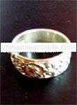 Full Carved Silver Ring