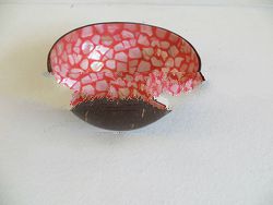 Eggshell lacquer coconut bowl