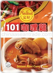 MASFOOD 101 INST MEAT CURRY PASTE (230gX12's)4