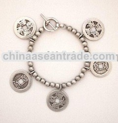 Money Coin Charm Braclets
