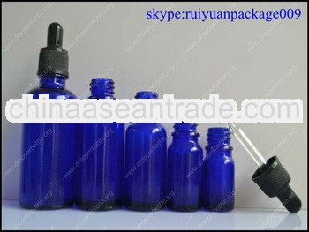 5ml/10ml/30ml/50ml blue empty glass dropper bottle