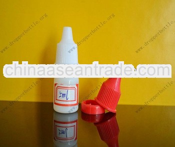 5ml PE white pilfer proof dropper bottle