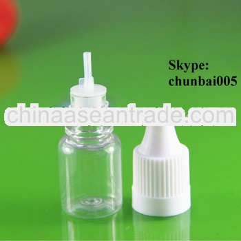 5ml eye drop bottle with childproof cap with long thin tip