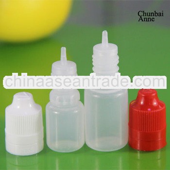 5ml pe dropper bottle with childproof cap with tamper tactile blind mark