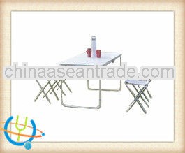 5mm special plastic which is waterproof Folding Aluminium table outdoor furniture