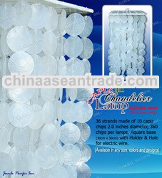 Capiz Chandelier Home decoration