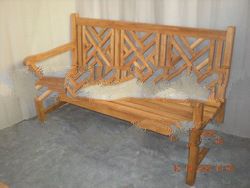 cross back garden bench