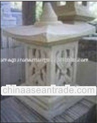  Unique and Delicate Beige Garden Lamp Stone Lantern