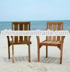 Standard Stacking Chair made of teak wood for Outdoor Furniture