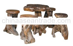 TEAK ROOT BAR SET TRB