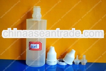 60ml PE translucent dropper bottle with tamper proof cap