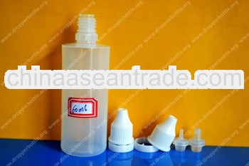 60ml pe bottle for liquid oil with tamper evident cap