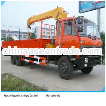 6*2 Drive dongfeng 10ton telescopic boom truck mounted crane