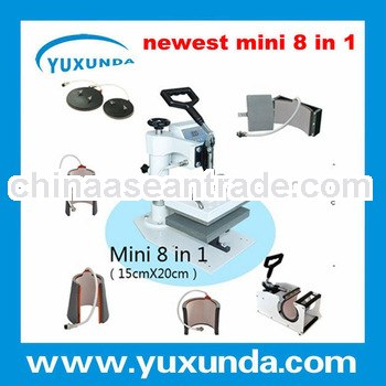 6*8 inch mini 8 in 1 heat transfer machine with digital controller