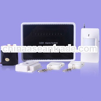 6 zone intelligent low cost wireless gsm sms alarm system