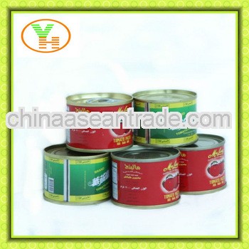 70G-4500G China Hot Sell tomato paste tinned