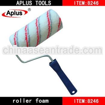 7" professional acrylic paint roller with blue plastic handle