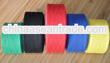 7s colored dyed recycled cotton yarn for weaving