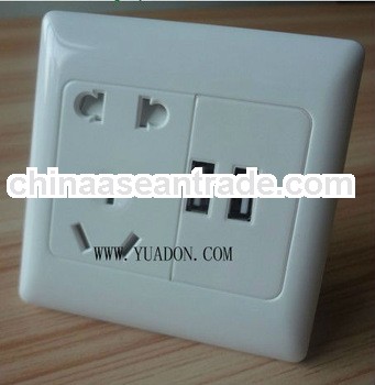 86 x 86 x 30mm usb socket wall europe 5.0V/1000mA