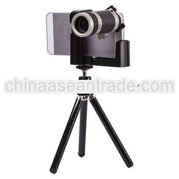 8X Zoom Optical Mobile Phone Telescope Camera Lens W/Case For iPhone 5 5th