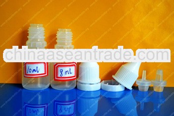 8ml/10ml disposable e-cigarette bottle with Tamprproof caps