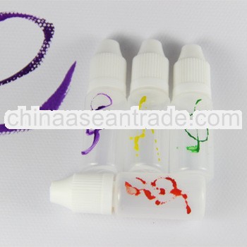 8ml PET liquid oil bottle with long thin tip and TUV/SGS certificates