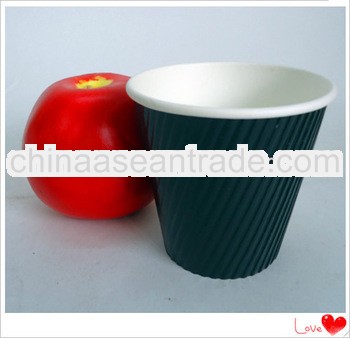 8oz customized design ripple wall hot drink paper cups