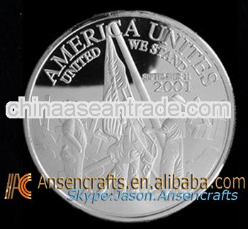 911 Souvenir Silver Coins,Custom Souvenir Coin