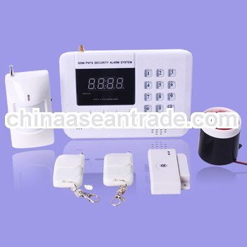 99 wireless zone and 2 wired smart pstn gsm auto-dial security system theft alarm for home